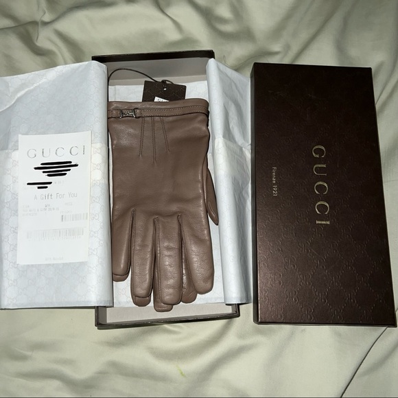 GUCCI ICON HORSEBIT LEATHER GLOVES - Picture 7 of 14